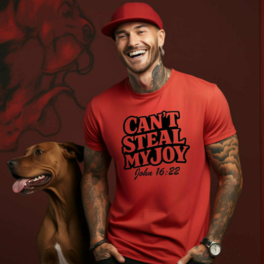 Can’t Steal My Joy T-Shirt John 16:22 Christian Faith Based Tee
